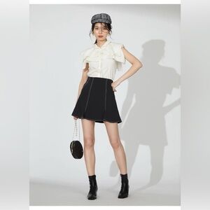 Snidel Women's Side Pleated Ska Show Pants